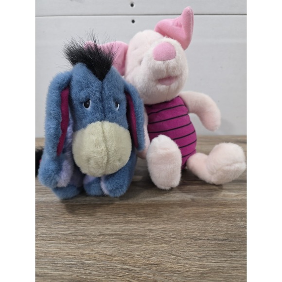 Disney Other - Vintage Disney Winnie The Pooh Plush Eeyore And Piglet 90s Plush Vtg